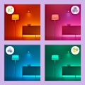 Miniatyrbild 7 av 8: WiFi Smart LED E27 60W Färg + Varm-kallvit 3-pack