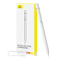 Miniatyrbillede 6 af 6: Active stylus Baseus Smooth Writing Series med trådløs opladning, USB-C (hvid)