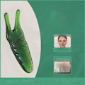 Miniatyrbild 5 av 5: Nässkulpteringsverktyg Ansiktsmassagestav Grön
