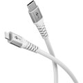 Miniatyrbillede 1 af 11: Lightning USB-C™ superblødt tekstilkabel med metalstik, 3 m, hvid