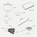 Miniatyrbild 4 av 6: Matcha Visp Set SQ Jump Knife Glansig Grön 4-delars Set