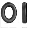 Miniatyrbillede 2 af 4: Sort ørepuder til Sennheiser HD620S HD400Pro HD560S - 2 pak