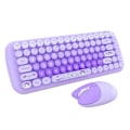 Pikkukuva 2 / 2: MOFII Candy Uusi 2.4G langaton näppäimistö + hiirisarja (violetti)