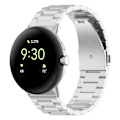 Miniatyrbild 1 av 6: Klockarmband i rostfritt stål för Google Pixel Watch 3 Silver 41 mm