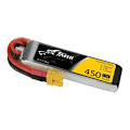 Miniatyrbillede 4 af 6: Batteri Tattu 450mAh 7,4V 75C 2S1P Lang XT30