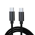 Miniatyrbild 1 av 3: 2m USB C till C-Kabel, 2-pack Svart
