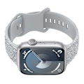 Miniatyrbild 2 av 4: 3D-ros silikonband för Apple Watch Grå 22 mm