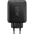 Miniatyrbild 5 av 5: USB-C™ PD GaN dubbel snabbladdare (65 W) svart