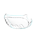 Miniatyrbild 1 av 5: Transparent skyddsfodral för Meta Quest 3 Transparent