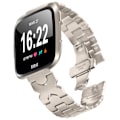 Pikkukuva 2 / 7: Tyylikäs ruostumattomasta teräksestä valmistettu ranneke Fitbit Versa/Lite/Versa 2 -kelloon Tähtien valo