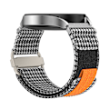 Pikkukuva 2 / 4: 20 mm Canvas-kellohihna Samsung Galaxy Watch Active 1/2:lle, Galaxy Watch 4:lle Musta + Valkoinen