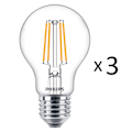 Miniatyrbild 2 av 4: 3-pack LED E27 Normal Klar 40W 470lm