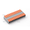 Miniatyrbild 2 av 2: 12 in 12 ut snabbkopplingskabel Kompakt elektrisk kontakt
