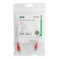 Miniatyrbild 2 av 3: U/UTP Cat6 patch cable, flat, 0.3m, 250MHz, red
