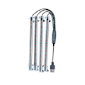 Pikkukuva 1 / 4: Kasvivalaisimen jalusta, 5-haarainen USB-käyttöinen LED-kasvivalaisin (sovitin ei sisälly)