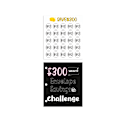 Pikkukuva 4 / 4: Money Saving Challenge Binder - Mini Cash Envelope System - 300 dollarin tavoite Musta