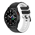 Miniatyrbillede 3 af 5: Silikone urrem til Samsung Watch 4 Sort hvid