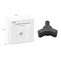 Miniatyrbillede 2 af 3: Bærbart Drone Propeller Protection Case til DJI FPV Combo Sort