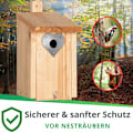 Miniatyrbillede 4 af 5: Hjerteformet beskyttelsesplade til fuglehus
