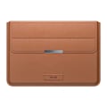 Pikkukuva 2 / 2: INVZI-nahkakotelo/kansi jalustalla MacBook Prolle/Air 13"/14" (ruskea)