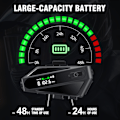 Miniatyrbild 9 av 9: Bluetooth-headset för motorcykelhjälm - Svart C6 Soft Mic