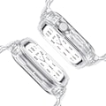 Miniatyrbillede 3 af 8: Gennemsigtig TPU-beskyttelse til Apple Watch - Integreret bånd til 46 mm