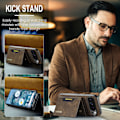 Miniatyrbillede 7 af 11: Tri-Fold Pung-Etui til Huawei Huawei P50 Pro kaffe