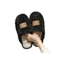 Miniatyrbild 1 av 3: Tofflor i fleece, mysigt och varmt Svart M