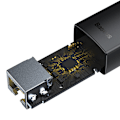 Miniatyrbild 7 av 10: Nätverksadapter Baseus Lite Series USB till RJ45 (svart)