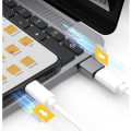 Miniatyrbild 4 av 7: INF USB-A (hane) till USB-C (hona) adapter Svart