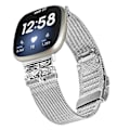 Miniatyrbild 7 av 7: Klockarmband i Rostfritt Stål för Fitbit Versa3/4/Sense 2 Silver