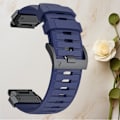 Miniatyrbillede 2 af 3: Premium Garmin Fenix 8 Rem: Fluororubber Urrem Blå 26 mm