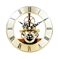 Miniatyrbild 1 av 4: 126mm Guld Klockrörelse - Transparent Växeldesign