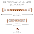 Miniatyrbillede 3 af 6: Huawei Fit 3 Clover Chain Strap Rose guld