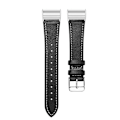 Miniatyrbild 1 av 4: Armband i äkta läder för Fitbit Charge 3/4 Svart