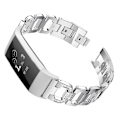Miniatyrbild 3 av 3: Klockarmband i rostfritt stål för Fitbit Charge 3/4