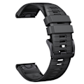 Pikkukuva 4 / 5: Tyylikäs pikakiinnityshihna Garmin Fenix 7X Pro -kelloon Musta + harmaa