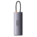 Miniatyrbillede 4 af 11: Hub 8in1 Baseus StarJoy Series, USB-C til 3x USB 3.1 + HDMI + USB-C PD + RJ45 + microSD/SD