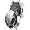 Miniatyrbillede 2 af 3: Elektroplettering Sølv TPU Beskyttelsesetui til Oppo Watch X2/OnePlus Watch3 Sølv