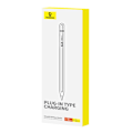 Miniatyrbillede 4 af 6: Active stylus Baseus Smooth Writing Series med trådløs opladning, USB-C (hvid)
