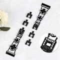 Miniatyrbild 4 av 6: Cloverlink-armband för Fitbit Versa 3/4/Sense 2 Svart