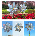 Miniatyrbild 4 av 6: Reflekterande Fågelskrämma / Vindsnurra - Silver 2-pack
