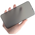 Miniatyrbild 2 av 3: iPhone Anti-Spy Skärmskydd - Aluminiumlegering härdat glas iPhone 16 Plus