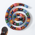 Miniatyrbillede 3 af 3: Dirty Braids Hestehale Wrap, High Hestehale Spiral Lock Dreadlocks Hårstykke MultiColor