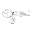 Miniatyrbild 2 av 5: INF Nyckelring "Drive safe" rostfritt stål Silver 1-pack
