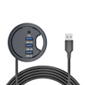 Miniatyrbillede 1 af 6: USB 3.0 Hub med 3 USB-A-porte og lydinterface