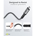 Miniatyrbillede 4 af 11: USB-C™-kabel med tekstilkappe, USB4™, 240 W, 40 Gbit/s, Power Delivery, 1,5 m