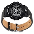 Pikkukuva 3 / 3: Aito nahkaranneke Casio G-SHOCK DW-5600/GWB5600/GA-2100 -kelloille model 1 Musta