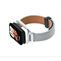 Miniatyrbillede 3 af 3: Xiaomi Smart Band 8 Active Strap med Litchi-mønster magnetisk spænde Grå