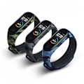 Pikkukuva 3 / 3: Camouflage Gray TPU Watch Strap for Xiaomi Mi Band 3/4